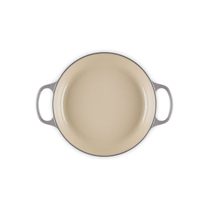  Le Creuset Signature 2.25 Qt. Round Braiser With Glass Lid | Oyster