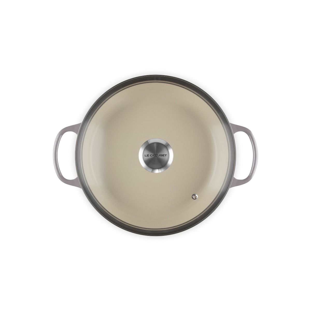  Le Creuset Signature 2.25 Qt. Round Braiser With Glass Lid | Oyster