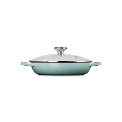  Le Creuset Signature 2.25 Qt. Round Braiser With Glass Lid | Sea Salt