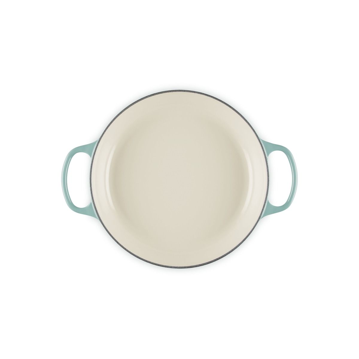  Le Creuset Signature 2.25 Qt. Round Braiser With Glass Lid | Sea Salt