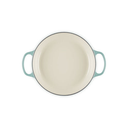  Le Creuset Signature 2.25 Qt. Round Braiser With Glass Lid | Sea Salt