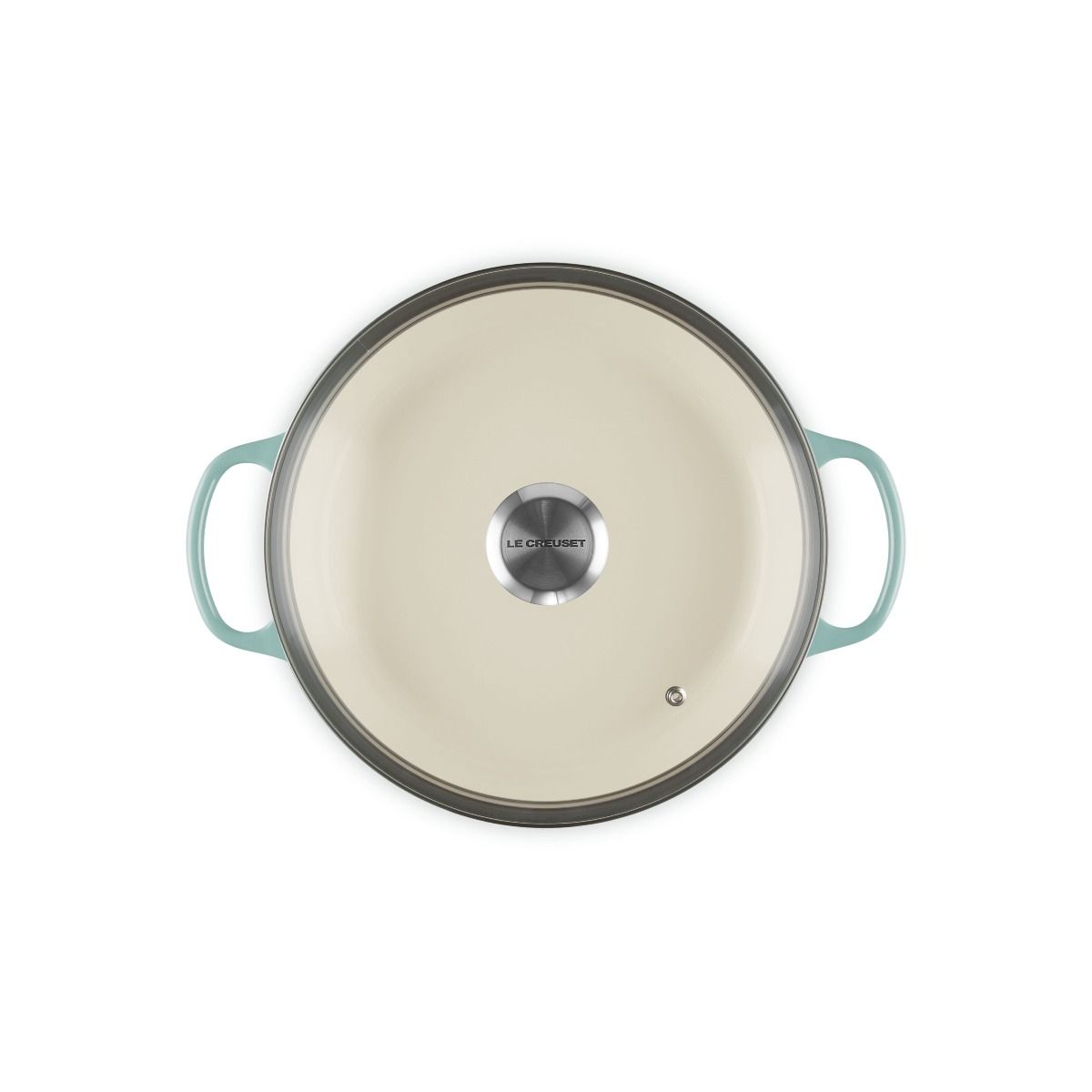  Le Creuset Signature 2.25 Qt. Round Braiser With Glass Lid | Sea Salt