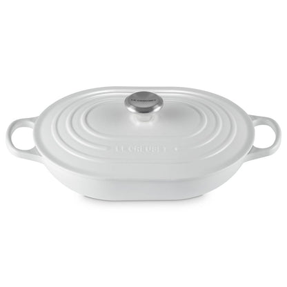  Le Creuset Signature 3.75 Qt. Oval Casserole | White