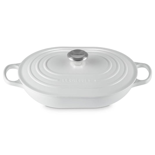  Le Creuset Signature 3.75 Qt. Oval Casserole | White