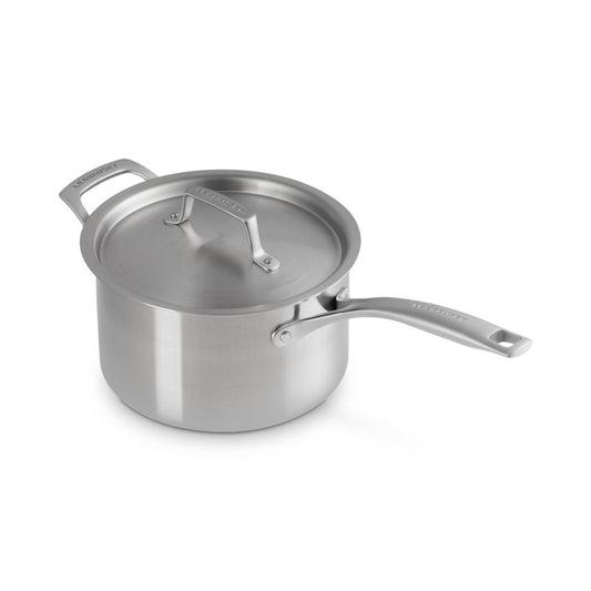  Le Creuset Essential Stainless Steel 4 Qt. Saucepan With Lid