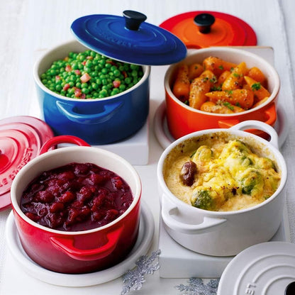  Le Creuset 8oz Round Mini Cocotte | Cerise/Cherry Red