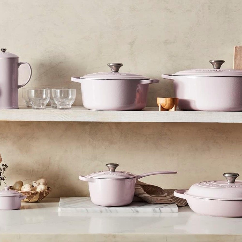 Le Creuset 7.25 Qt. Round Signature Dutch Oven With Stainless Steel Knob | Shallot
