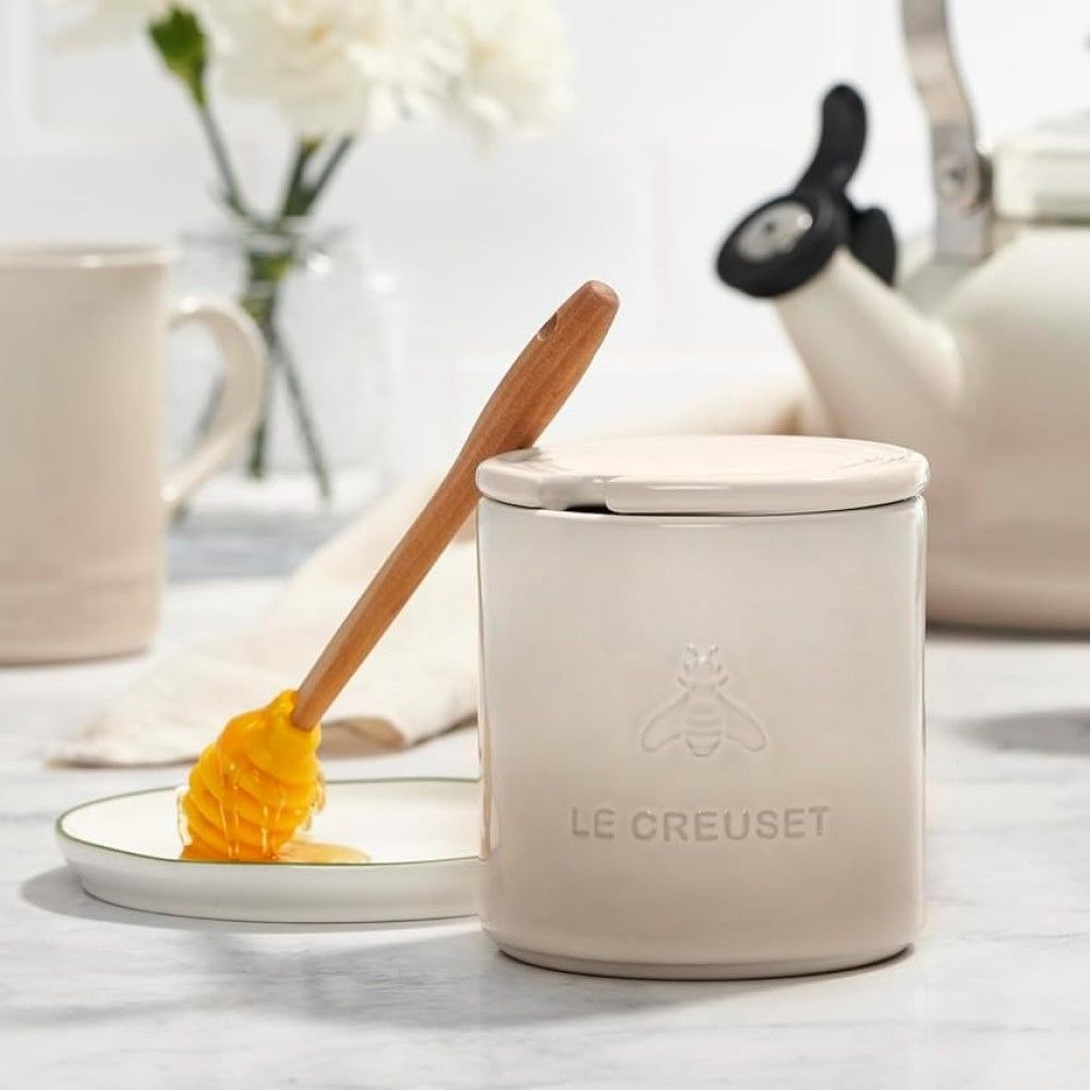  Le Creuset Signature Honey Pot With Dipper | Meringue