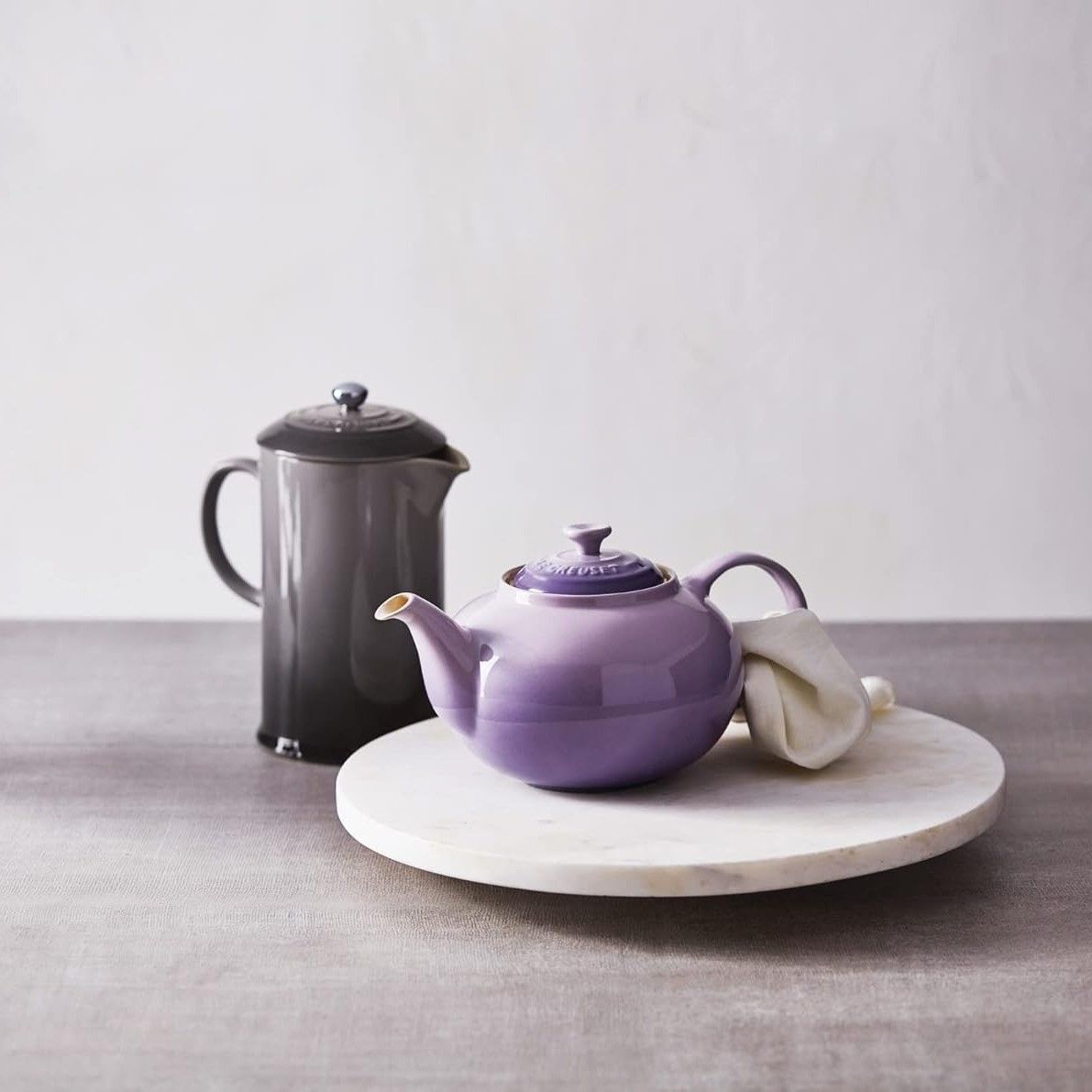  Le Creuset 34oz Stoneware Ceramic French Press | Oyster Grey