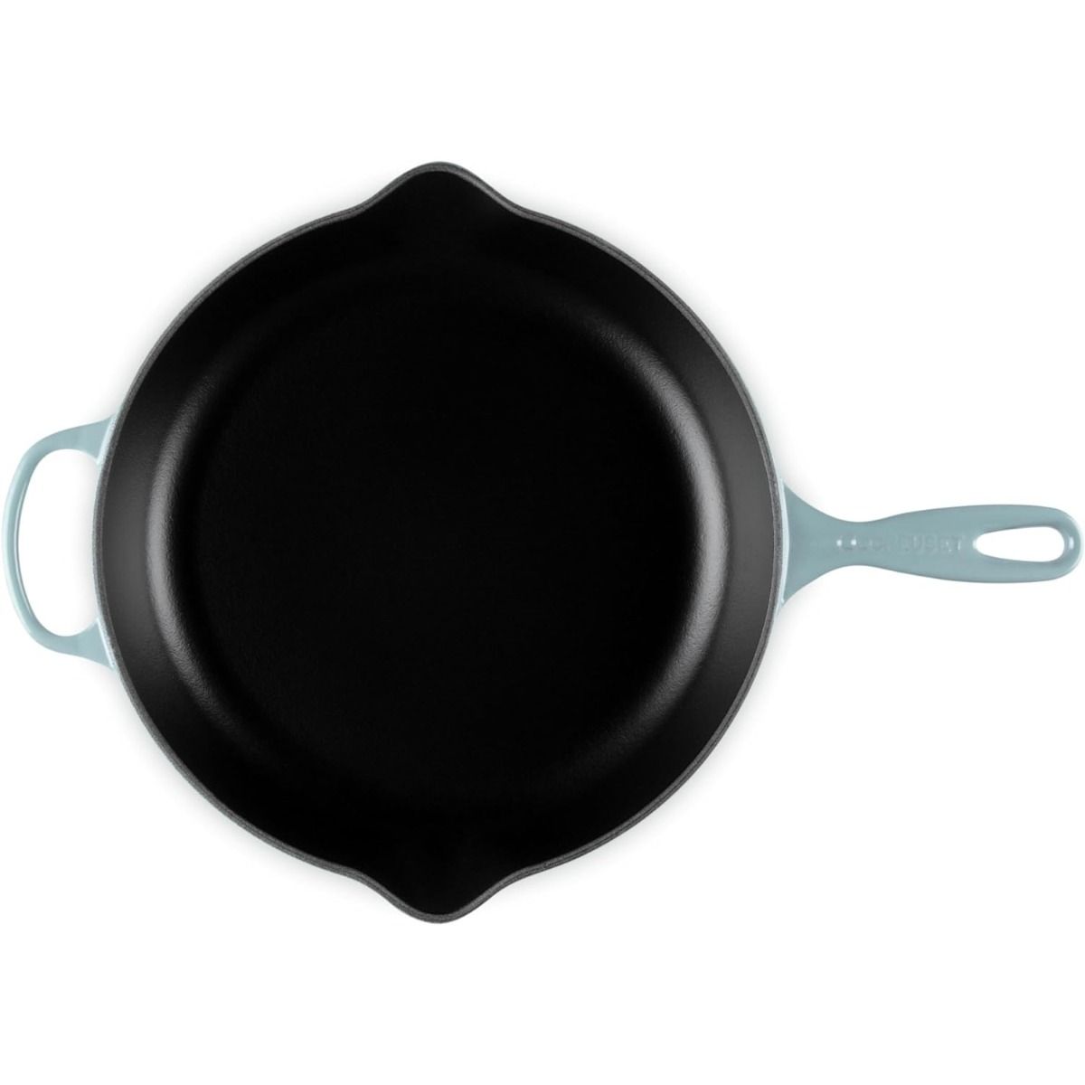  Le Creuset 11.75" Signature Enameled Cast Iron Skillet | Sea Salt
