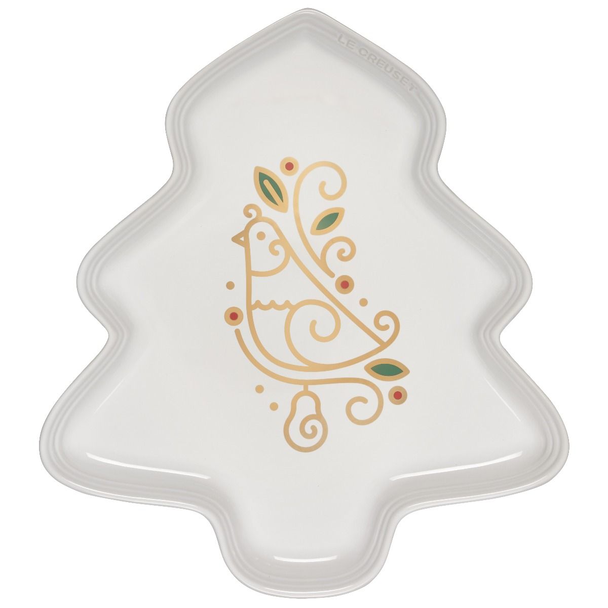  Le Creuset Noel Collection 14" Tree Platter | Partridge In A Pear Tree