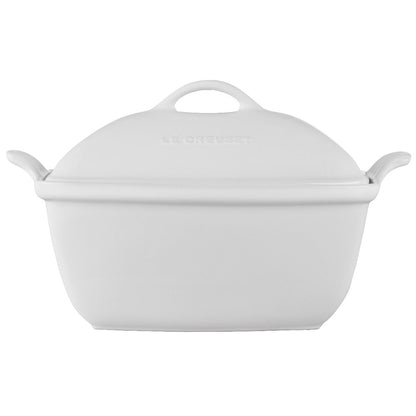  Le Creuset 4.5 Qt. Heritage Deep Covered Rectangular Baker | White