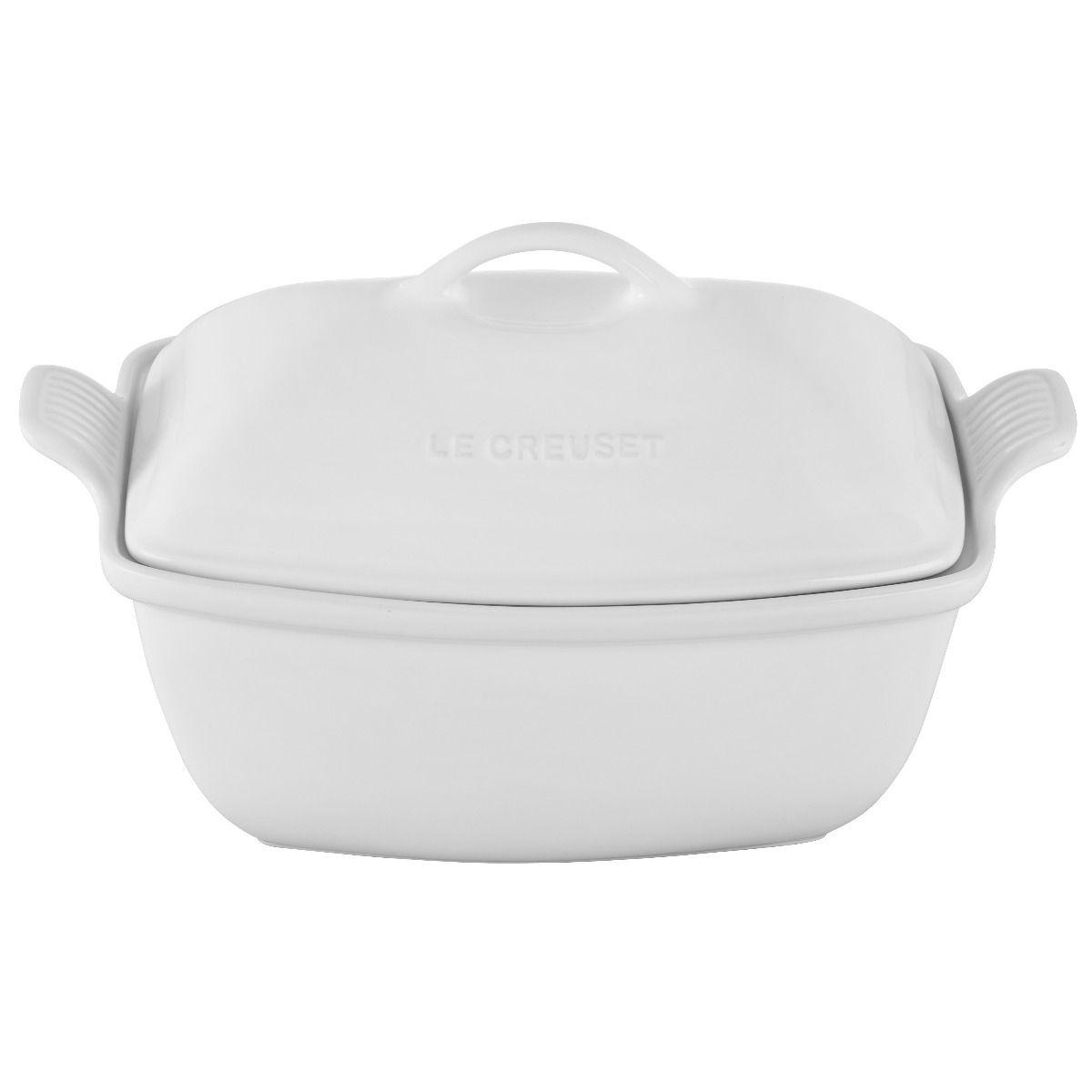  Le Creuset 4.5 Qt. Heritage Deep Covered Rectangular Baker | White
