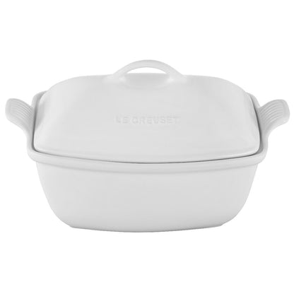  Le Creuset 4.5 Qt. Heritage Deep Covered Rectangular Baker | White