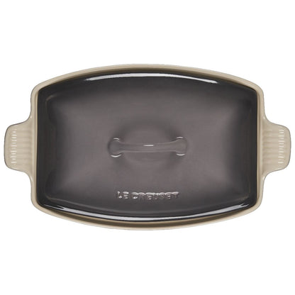  Le Creuset 4.5 Qt. Heritage Deep Covered Rectangular Baker | Oyster