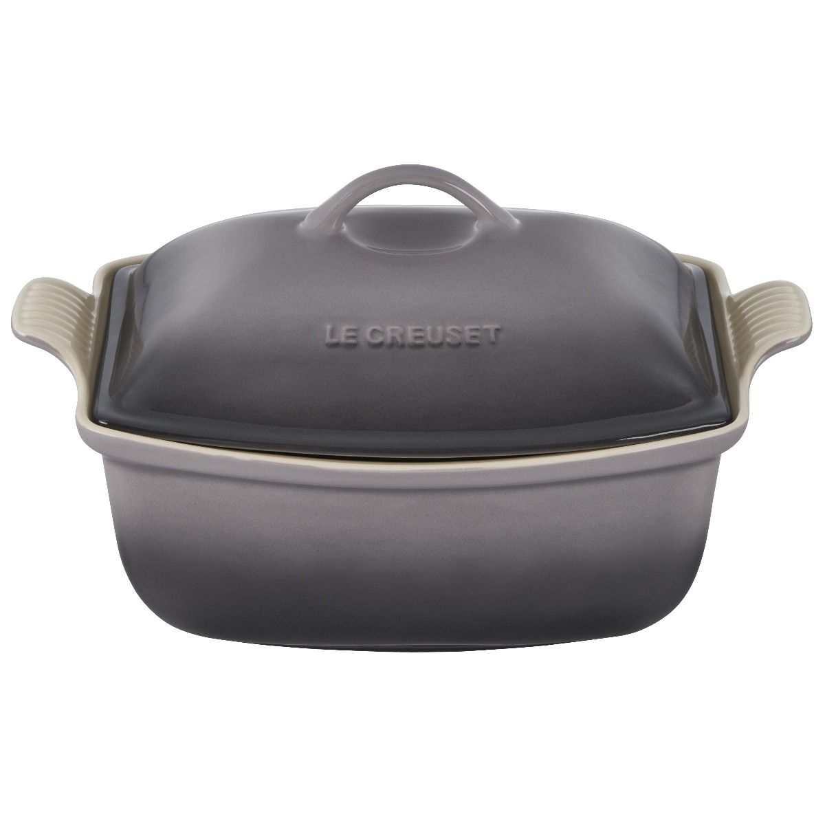  Le Creuset 4.5 Qt. Heritage Deep Covered Rectangular Baker | Oyster
