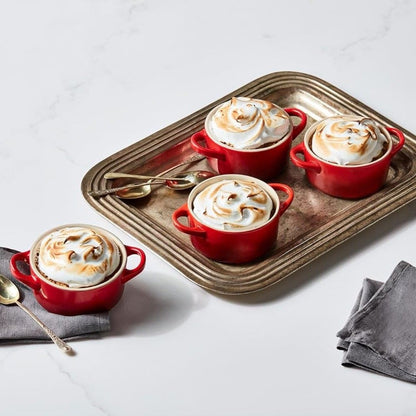  Le Creuset 8oz Round Mini Cocotte | Cerise/Cherry Red