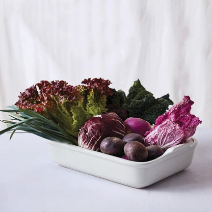  Le Creuset Heritage Rectangular Baking Dishes (Set Of 3) | White