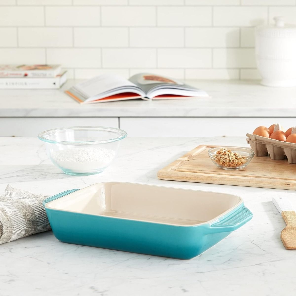  Le Creuset 1.8 Qt. Rectangular Heritage Baking Dish | Caribbean Blue