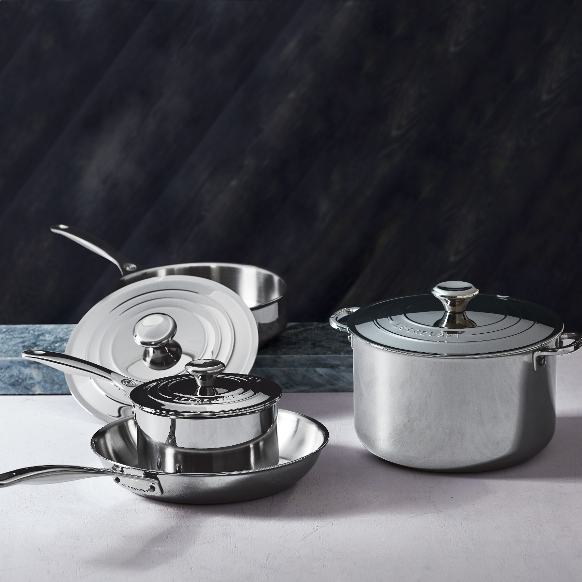 Le Creuset 7-Piece Cookware Set | Tri-Ply Stainless Steel