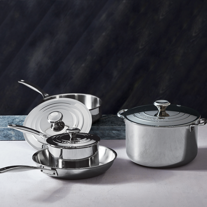  Le Creuset 7-Piece Cookware Set | Tri-Ply Stainless Steel