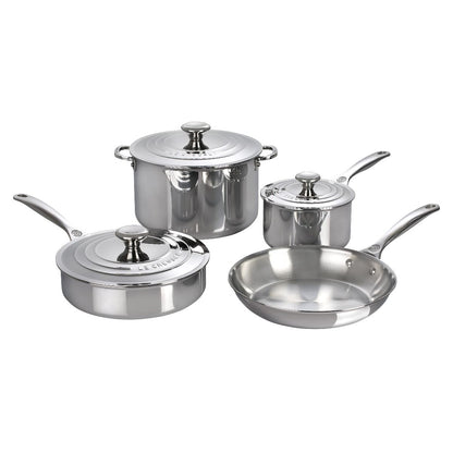  Le Creuset 7-Piece Cookware Set | Tri-Ply Stainless Steel