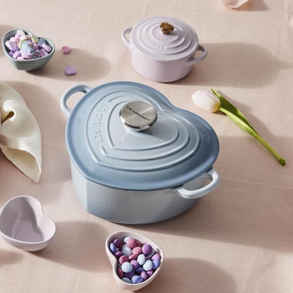  Le Creuset 8oz Mini Round Cocotte With Gold Heart Knob | Shallot