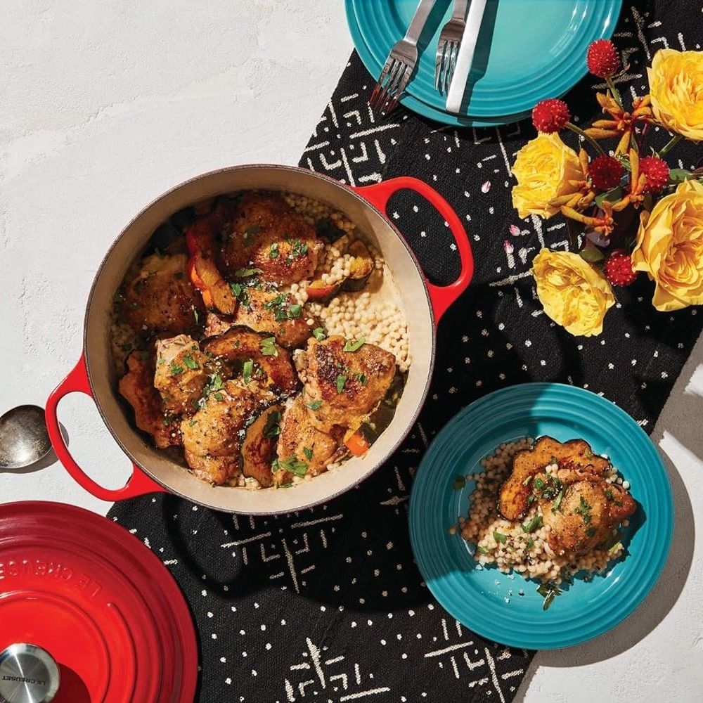  Le Creuset Vancouver 8.5" Salad Plate Set Of 4 | Caribbean Blue