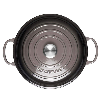  Le Creuset 2.25 Qt. Signature Enameled Cast Iron Braiser With Stainless Steel Knob | Oyster Grey