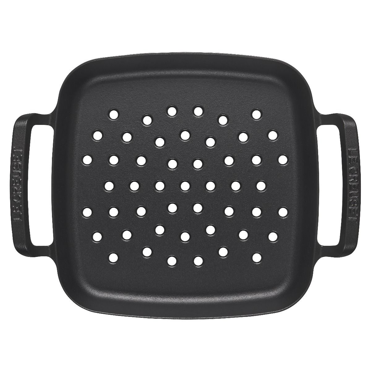  Le Creuset Alpine Collection 12" Square Grill Basket | Matte Black