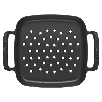 Le Creuset Alpine Collection 12" Square Grill Basket | Matte Black