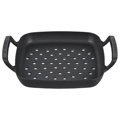  Le Creuset Alpine Collection 12" Square Grill Basket | Matte Black