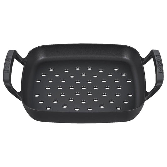  Le Creuset Alpine Collection 12" Square Grill Basket | Matte Black