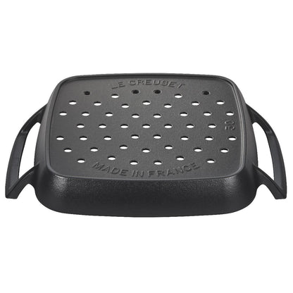 Le Creuset Alpine Collection 12" Square Grill Basket | Matte Black