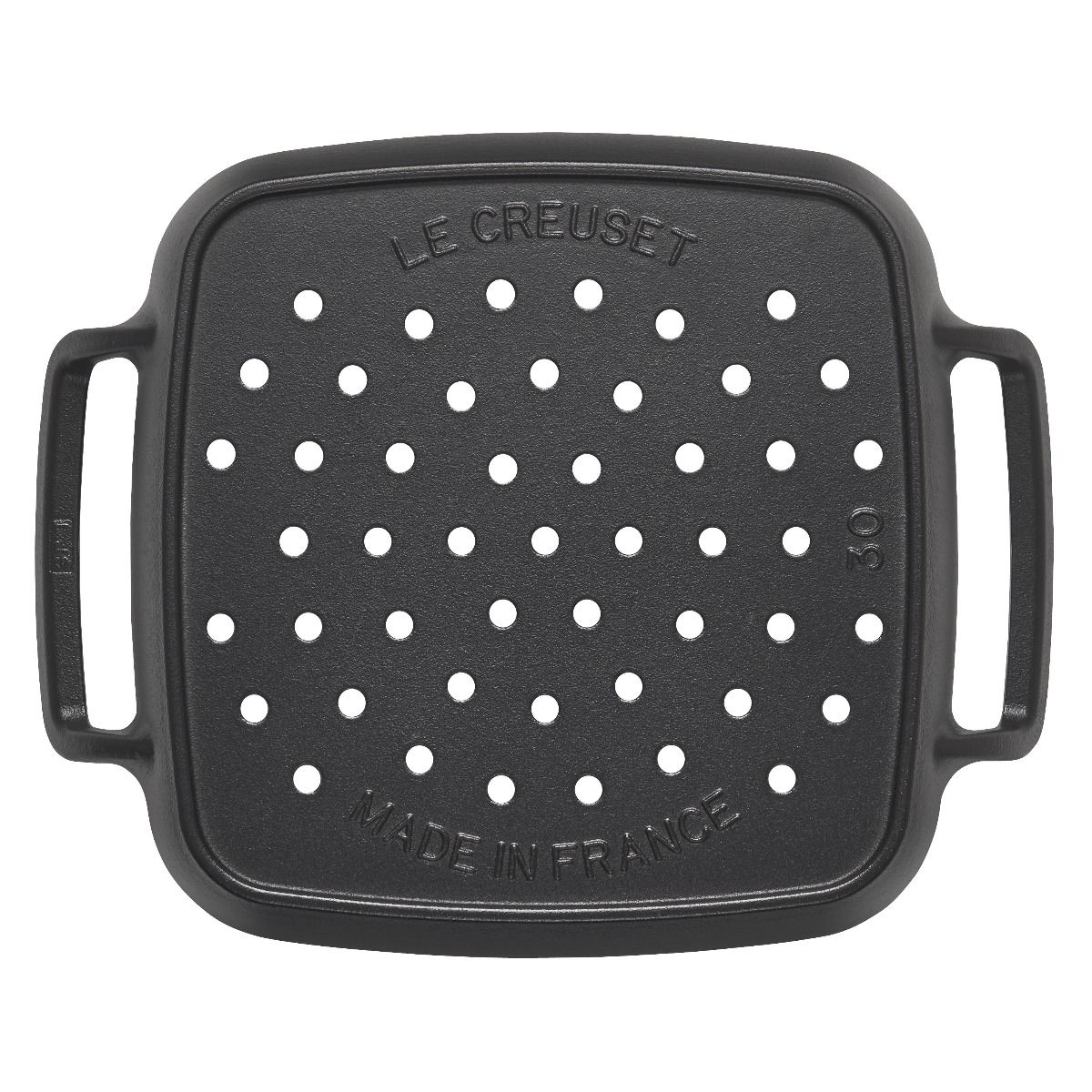  Le Creuset Alpine Collection 12" Square Grill Basket | Matte Black
