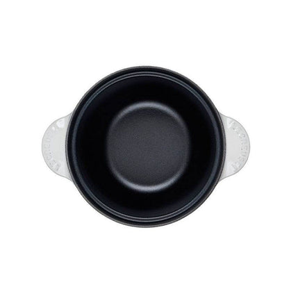  Le Creuset Cast Iron Rice Pot | White