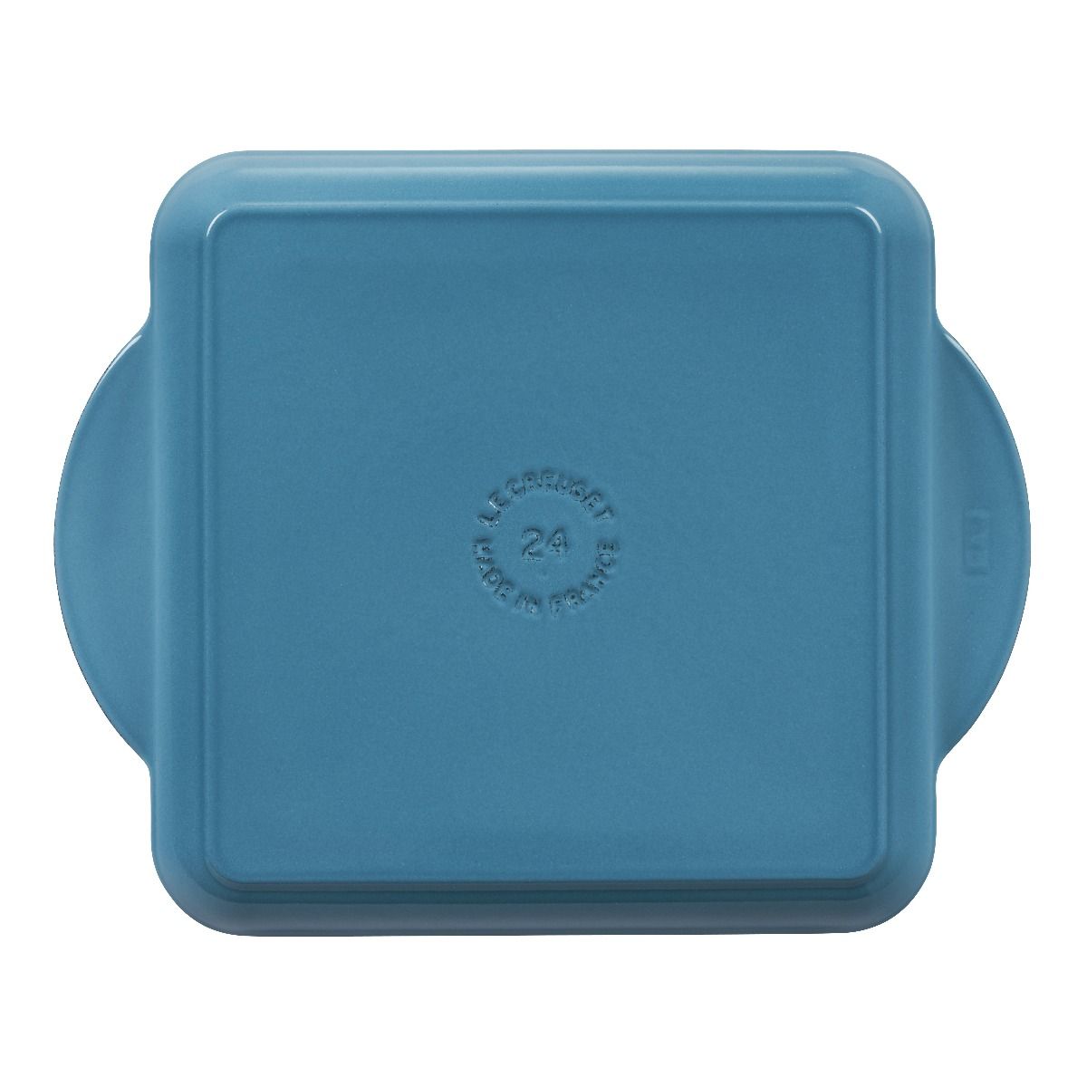  Le Creuset 9.5" Square Signature Enameled Cast Iron Griddle Pan | Caribbean Blue