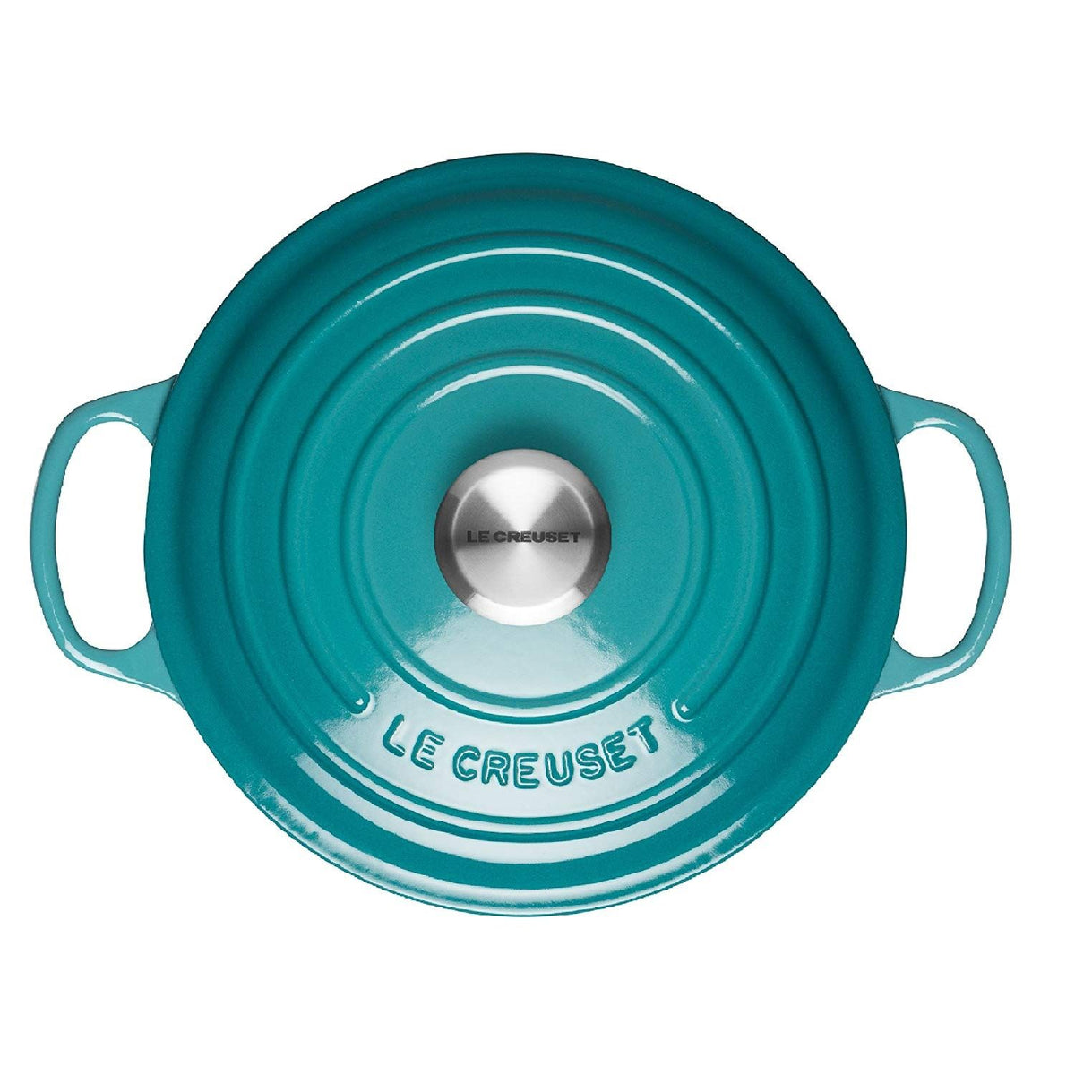  Le Creuset 2.25 Qt. Signature Enameled Cast Iron Braiser With Stainless Steel Knob | Caribbean Blue