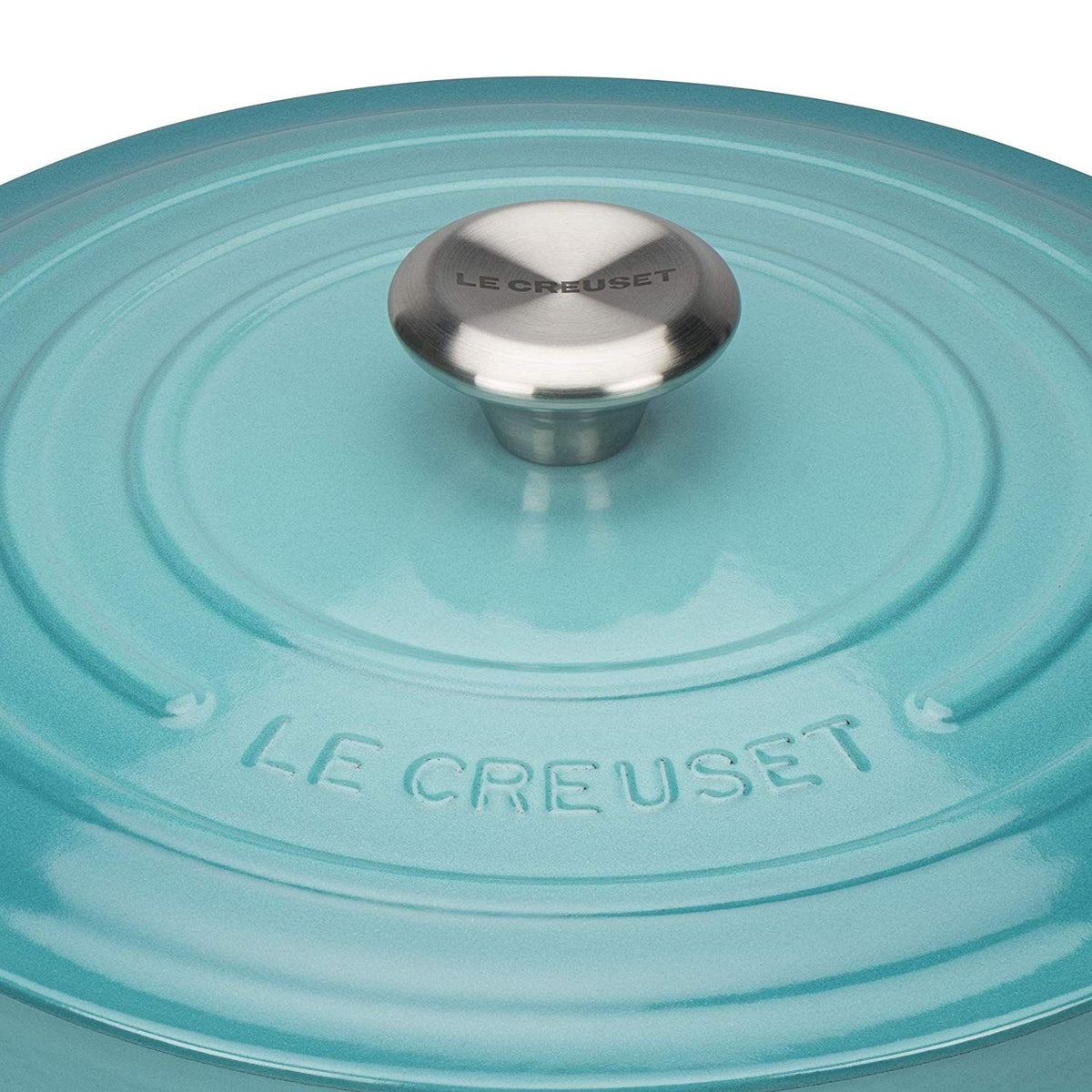  Le Creuset 2.25 Qt. Signature Enameled Cast Iron Braiser With Stainless Steel Knob | Caribbean Blue