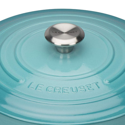  Le Creuset 2.25 Qt. Signature Enameled Cast Iron Braiser With Stainless Steel Knob | Caribbean Blue