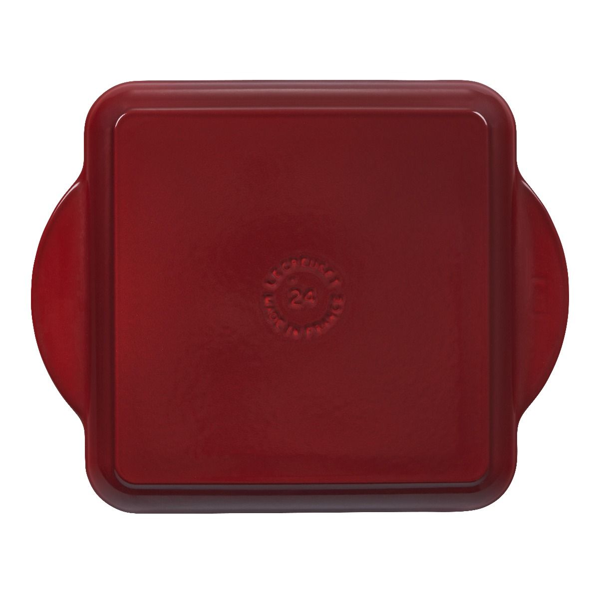  Le Creuset 9.5" Square Signature Enameled Cast Iron Grill Pan | Cerise/Cherry Red