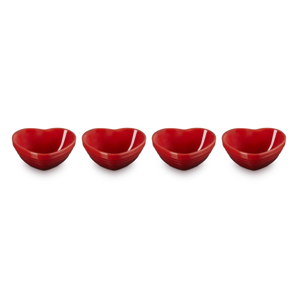  Le Creuset Mini Heart Bowls (Set Of 4) | Cerise