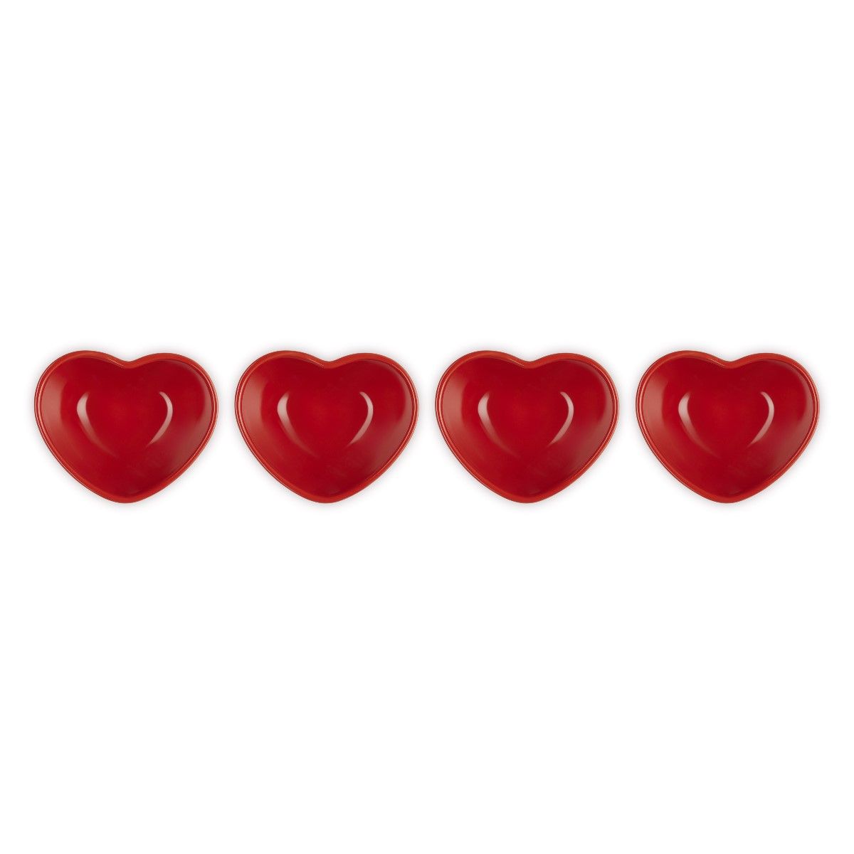  Le Creuset Mini Heart Bowls (Set Of 4) | Cerise