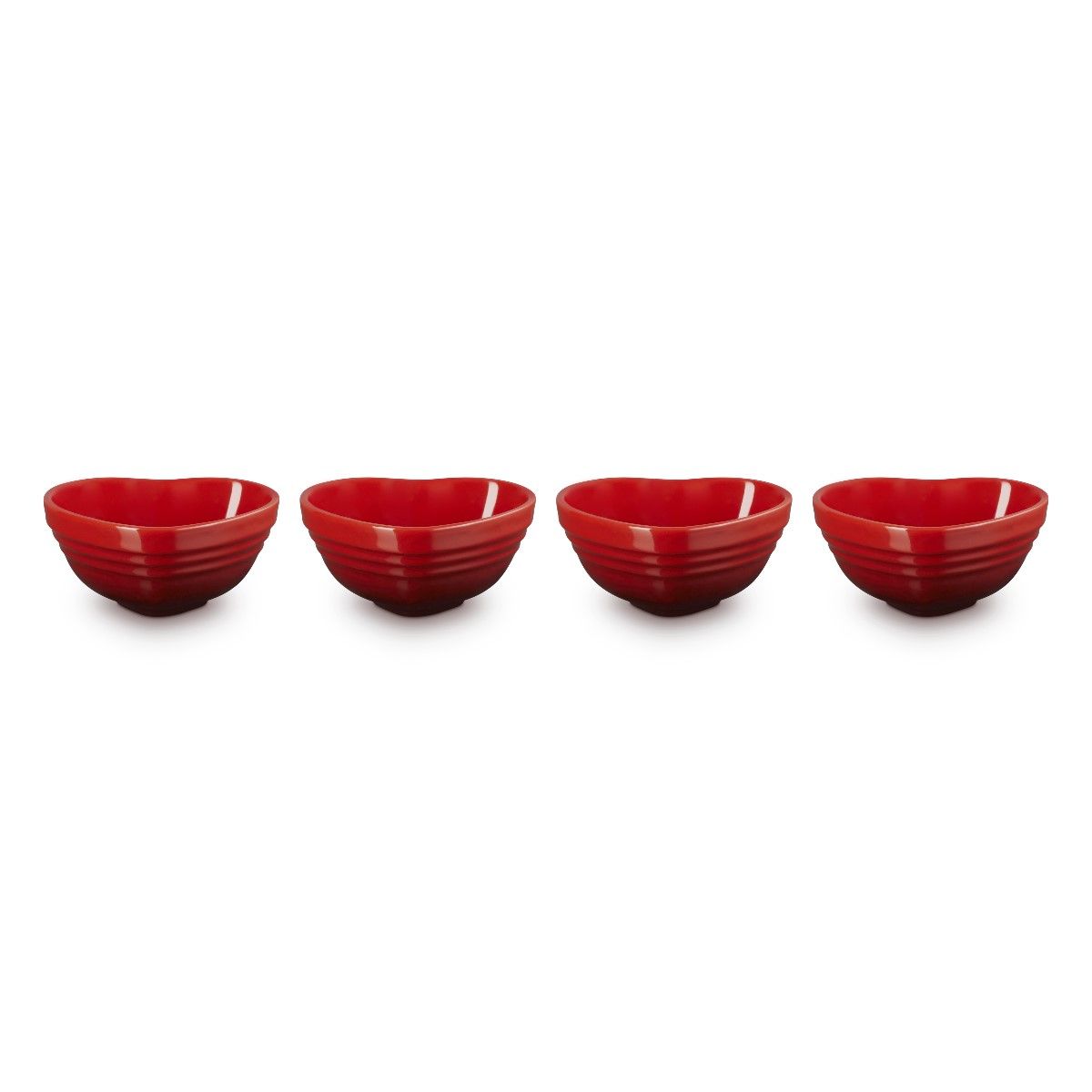  Le Creuset Mini Heart Bowls (Set Of 4) | Cerise