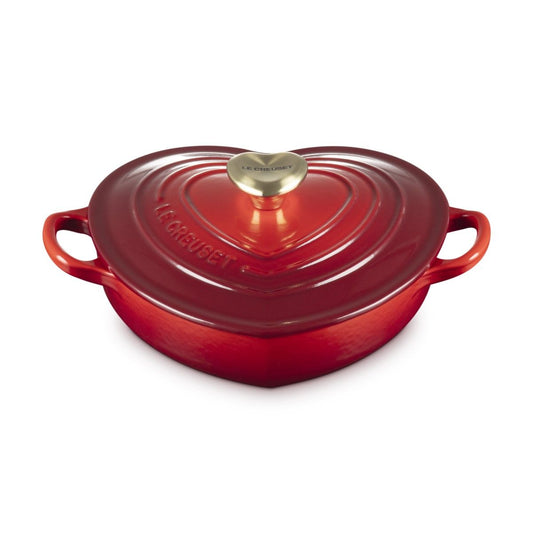  Le Creuset 1.25 Qt. Shallow Heart Dutch Oven | Cerise