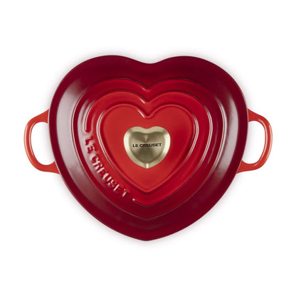  Le Creuset 1.25 Qt. Shallow Heart Dutch Oven | Cerise