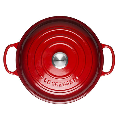  Le Creuset 2.25 Qt. Signature Enameled Cast Iron Braiser With Stainless Steel Knob | Cerise/Cherry Red