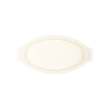  Le Creuset Heritage 1.7 Qt. Fish Baker With Stainless Steel Knob | Sea Salt