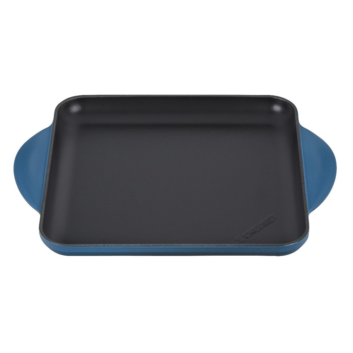  Le Creuset 9.5" Square Signature Enameled Cast Iron Griddle Pan | Deep Teal
