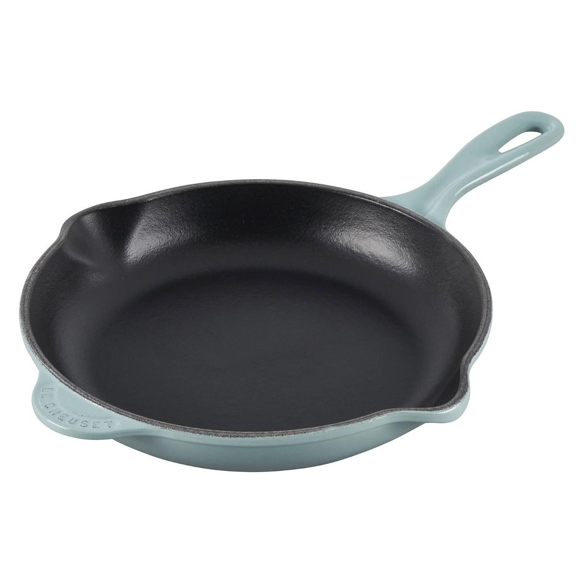  Le Creuset 9" Signature Enameled Cast Iron Skillet | Sea Salt